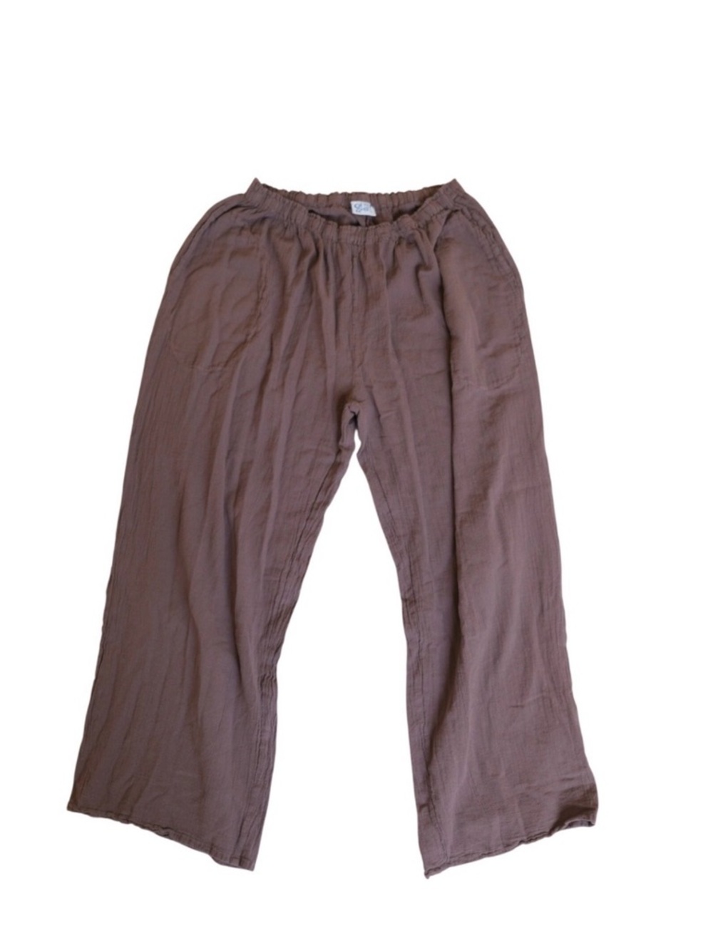 Oh My Gauze! Size 3 XL/XXL Mauve 100% Cotton Pants Lagenlook Bohemian